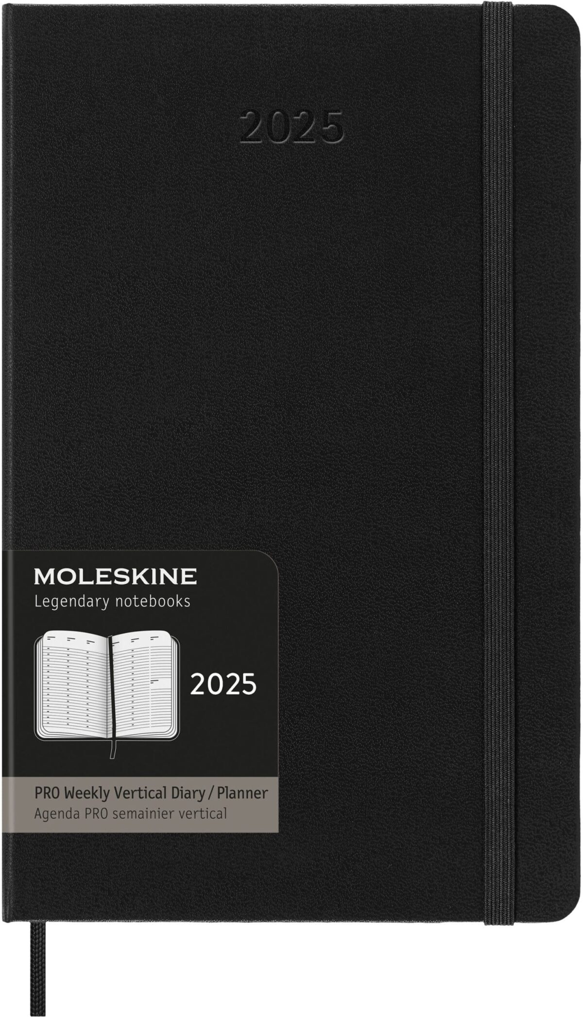 MOLESKINE Agenda Pro Large 2025 056999270247 1W/2S schwarz HC 13x21cm – Hochwertig & günstig bei ShopDeca