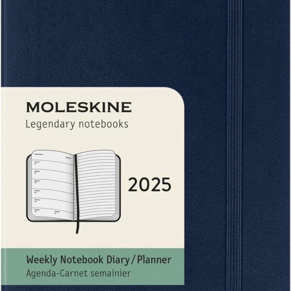 MOLESKINE Agenda Classic Pocket 2025 056999270377 1W/1S schwarz SC 9x14cm