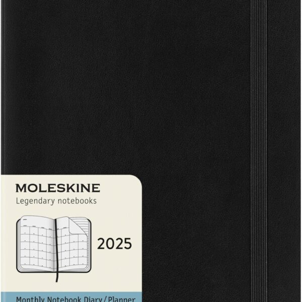 MOLESKINE Agenda Classic Large 2025 056999270490 1M/2S schwarz SC 13x21cm