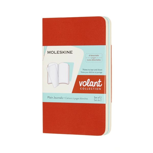 MOLESKINE Notizheft 2x 10.5x6.5cm 620497 blanko, korall/marine, 56 S.