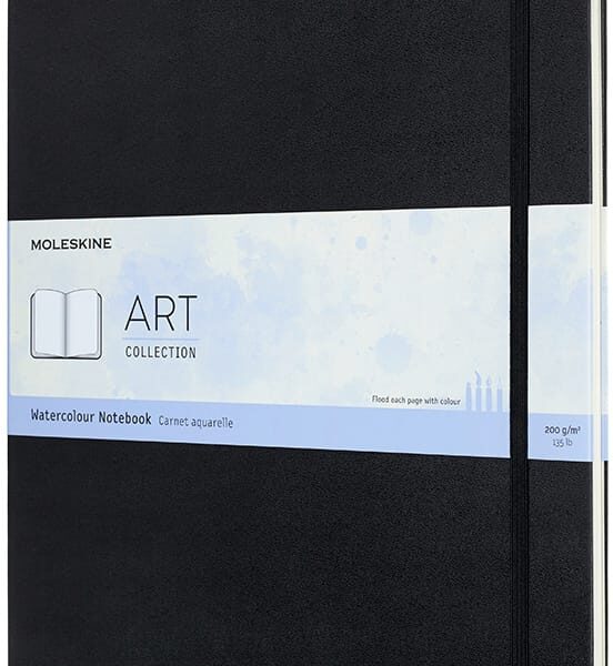MOLESKINE Aquarell-Notizbuch HC A3 626765 schwarz, 60 Seiten