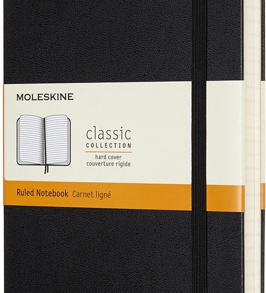 MOLESKINE Notizbuch HC L/A5 628004 liniert, schwarz, 400 Seiten