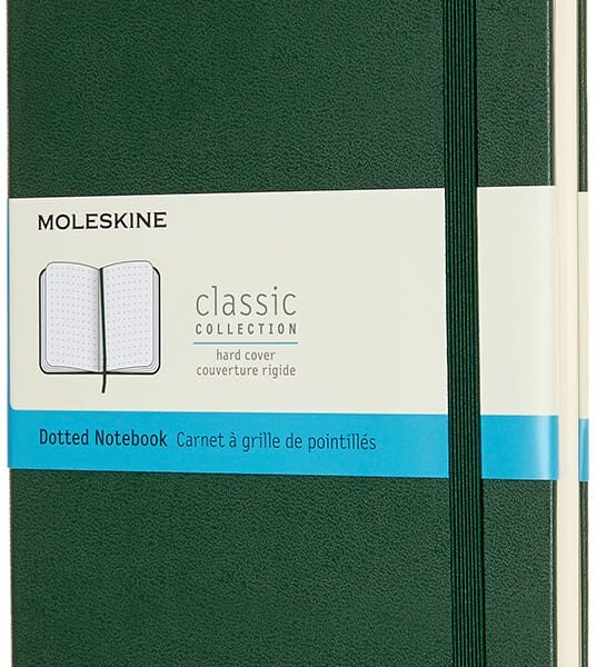 MOLESKINE Notizbuch HC L/A5 629094 gepunktet, myrtengrün, 240 S.
