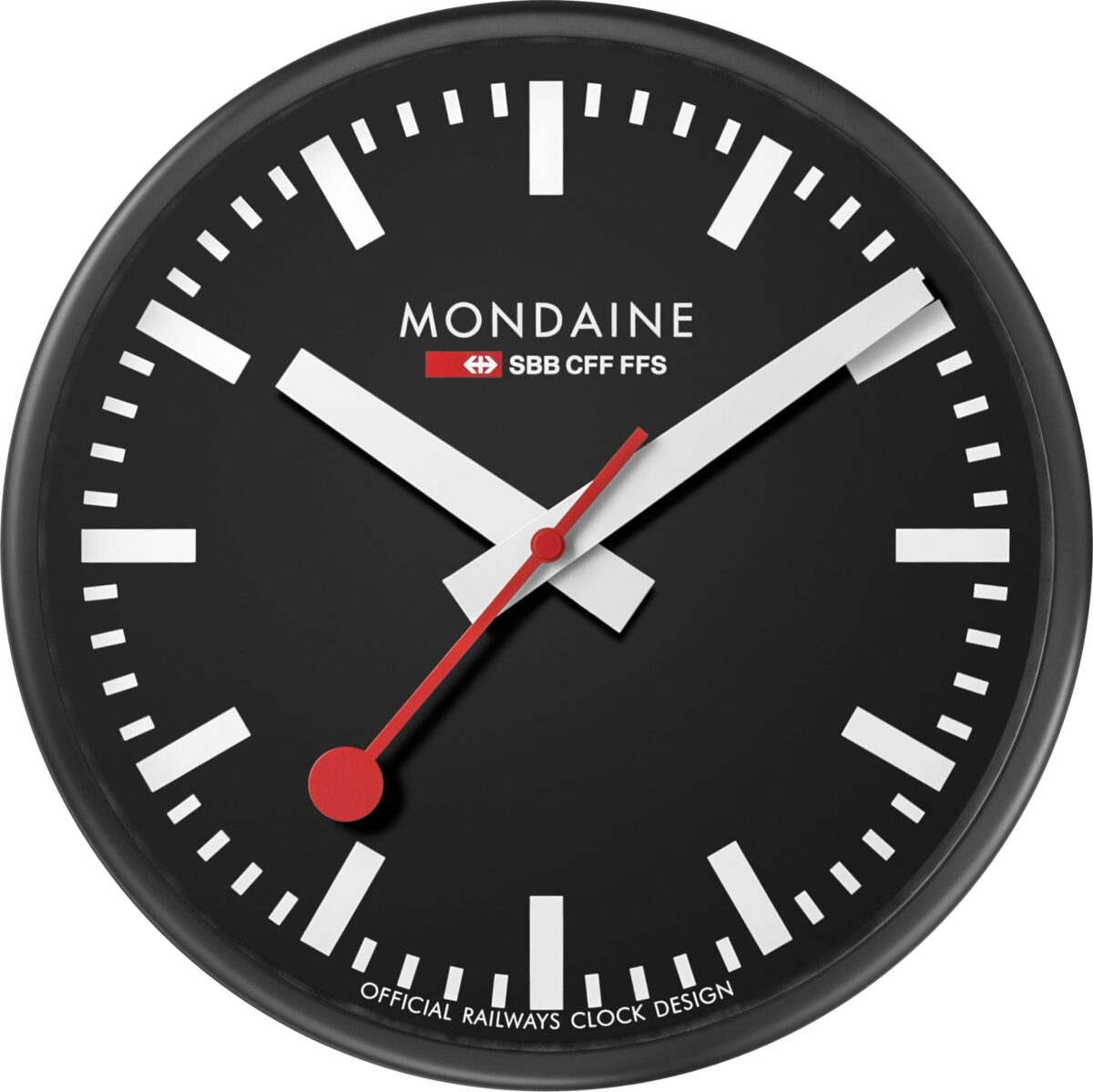 MONDAINE Wanduhr 250mm A990.64SBB schwarz/weiss – Hochwertig & günstig bei ShopDeca