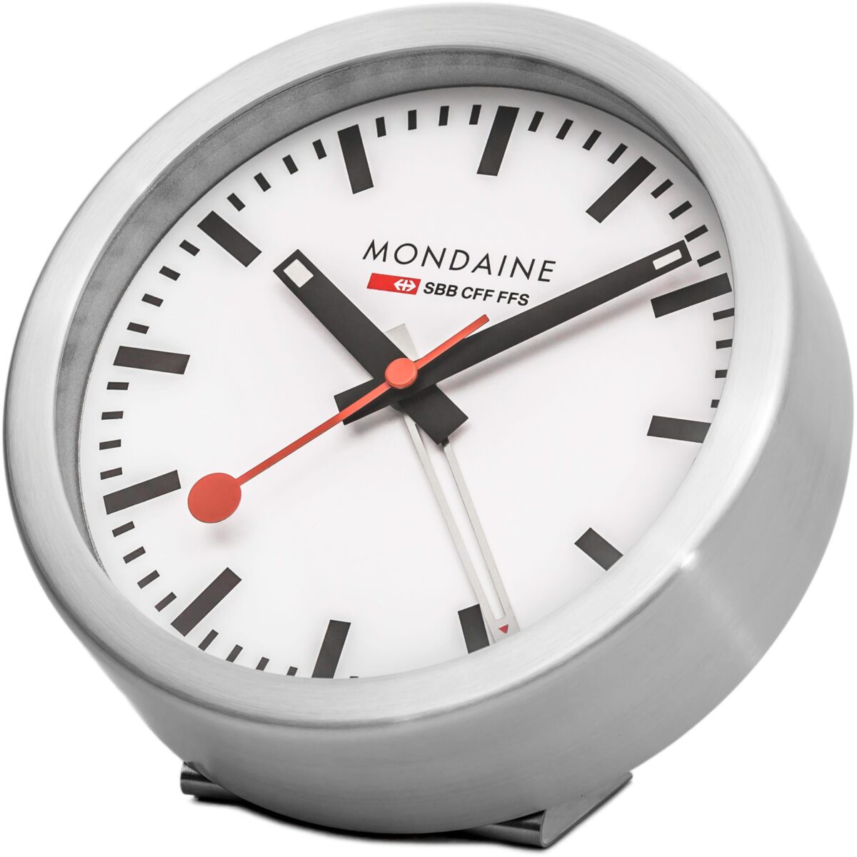 MONDAINE Wand / Tischuhr 125mm A997.16SBB.1 weiss, Weckfunktion – Hochwertig & günstig bei ShopDeca