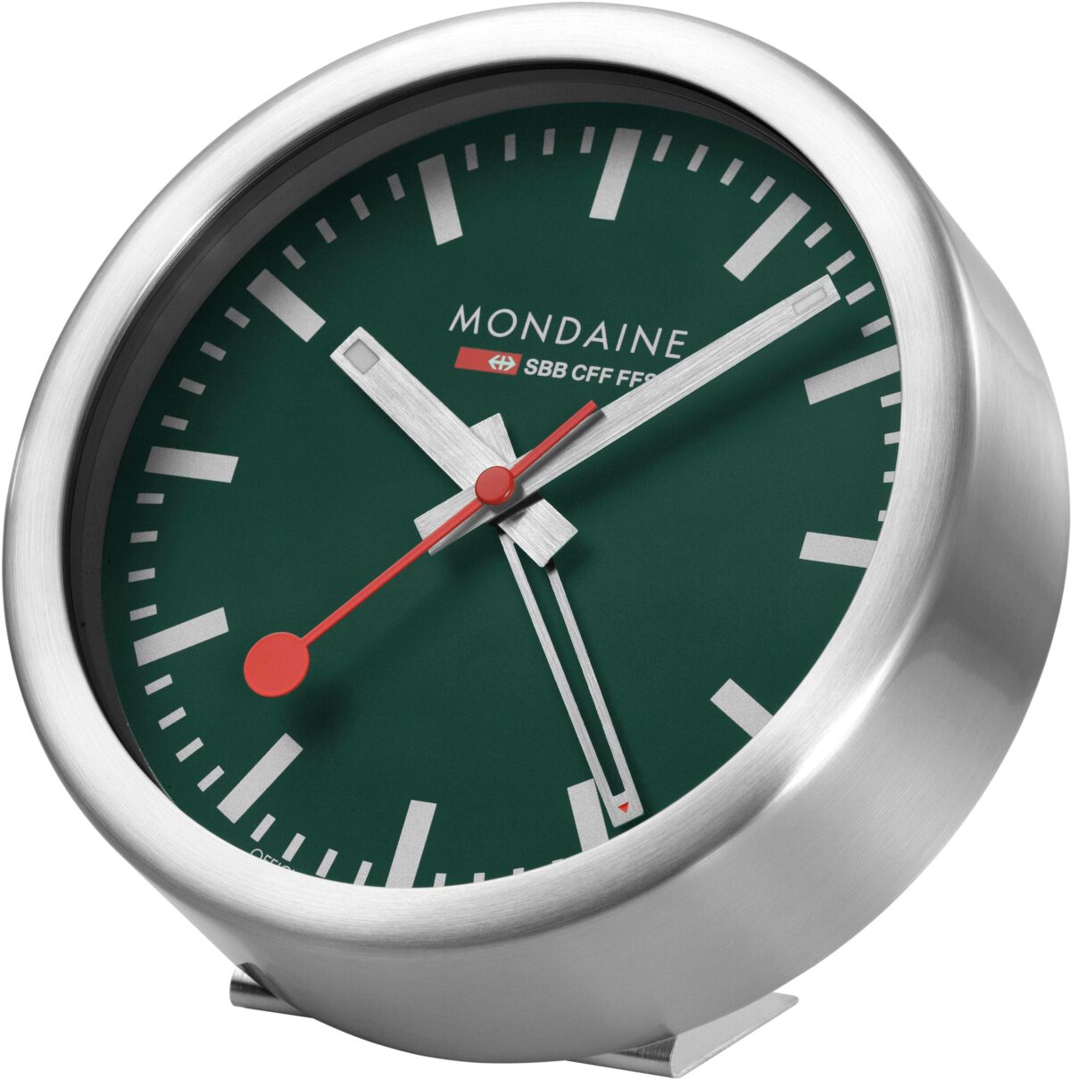 MONDAINE Wand / Tischuhr 125mm A997.66SBV.1 grün, Weckfunktion – Hochwertig & günstig bei ShopDeca