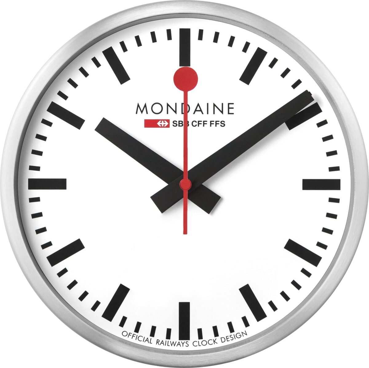 MONDAINE Wanduhr stop2go 250mm MSM.25S11 weiss, WiFi – Hochwertig & günstig bei ShopDeca