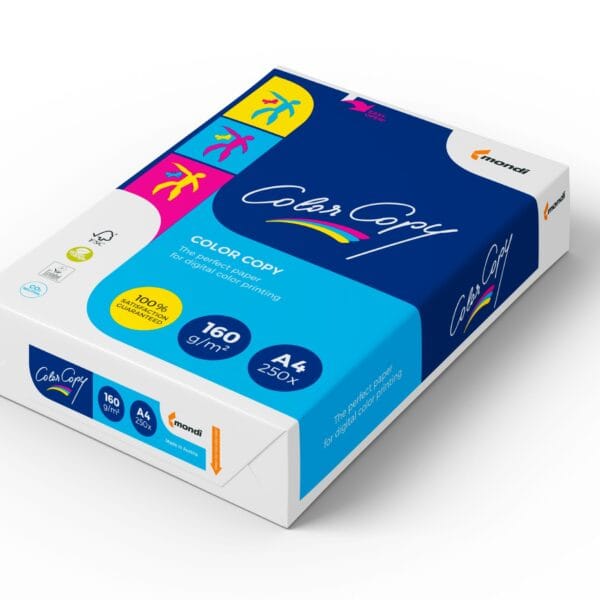 MONDI Color Copy Paper A4 88008634 160g, weiss 250 Blatt