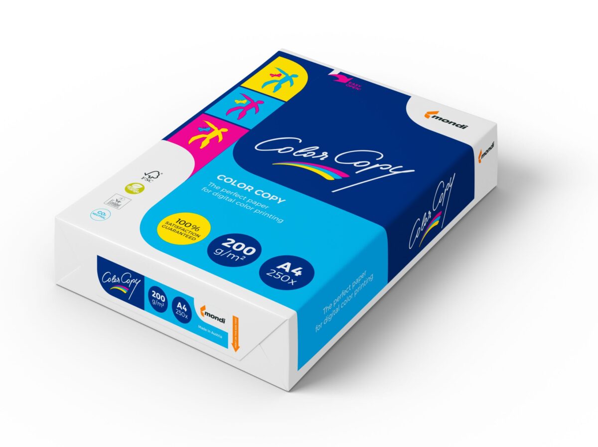 MONDI Color Copy Paper A4 88008638 200g, weiss 250 Blatt – Hochwertig & günstig bei ShopDeca