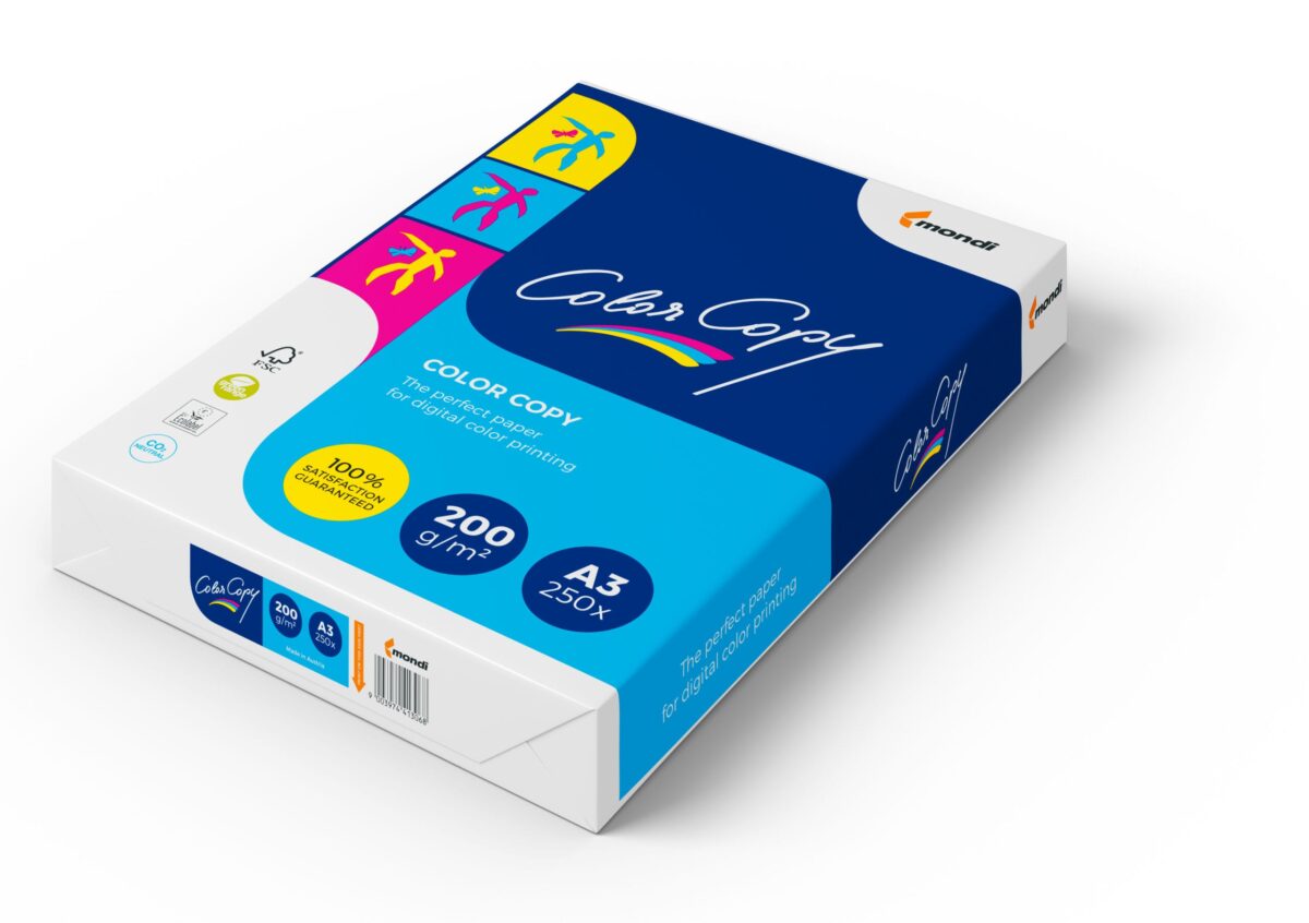 MONDI Color Copy Paper A3 88008639 200g, weiss 250 Blatt – Hochwertig & günstig bei ShopDeca