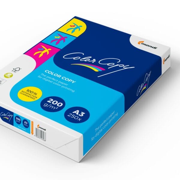 MONDI Color Copy Paper A3 88008639 200g, weiss 250 Blatt