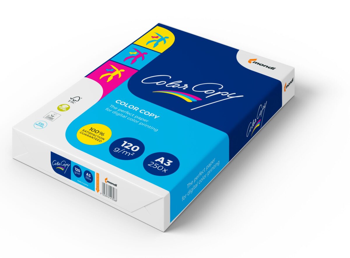 MONDI Color Copy Paper A3 88118367 120g, weiss 250 Blatt – Hochwertig & günstig bei ShopDeca