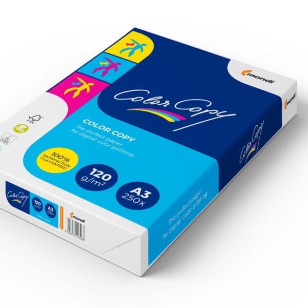 MONDI Color Copy Paper A3 88118367 120g, weiss 250 Blatt
