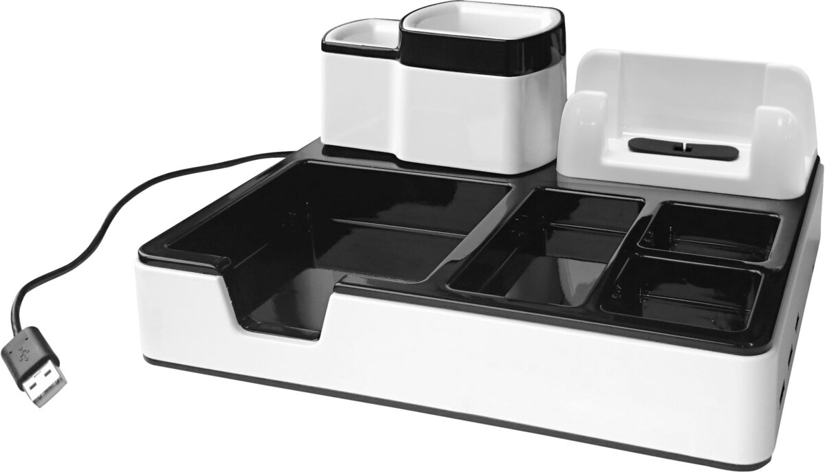 MONOLITH Desk Organizer DO 003 -17 weiss-schwarz 217x187x96mm – Hochwertig & günstig bei ShopDeca