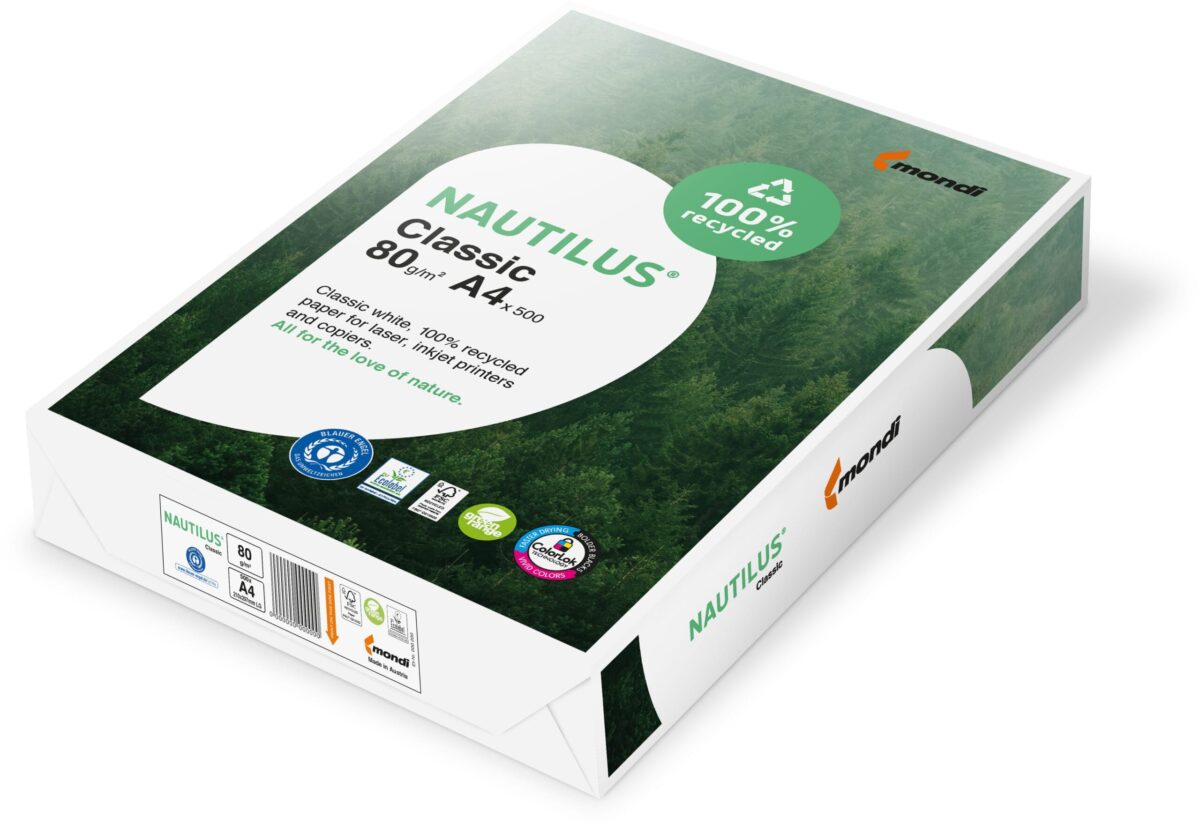 NAUTILUS CLASSIC Kopierpapier A4 88032442 80g, recycling 500 Blatt – Hochwertig & günstig bei ShopDeca