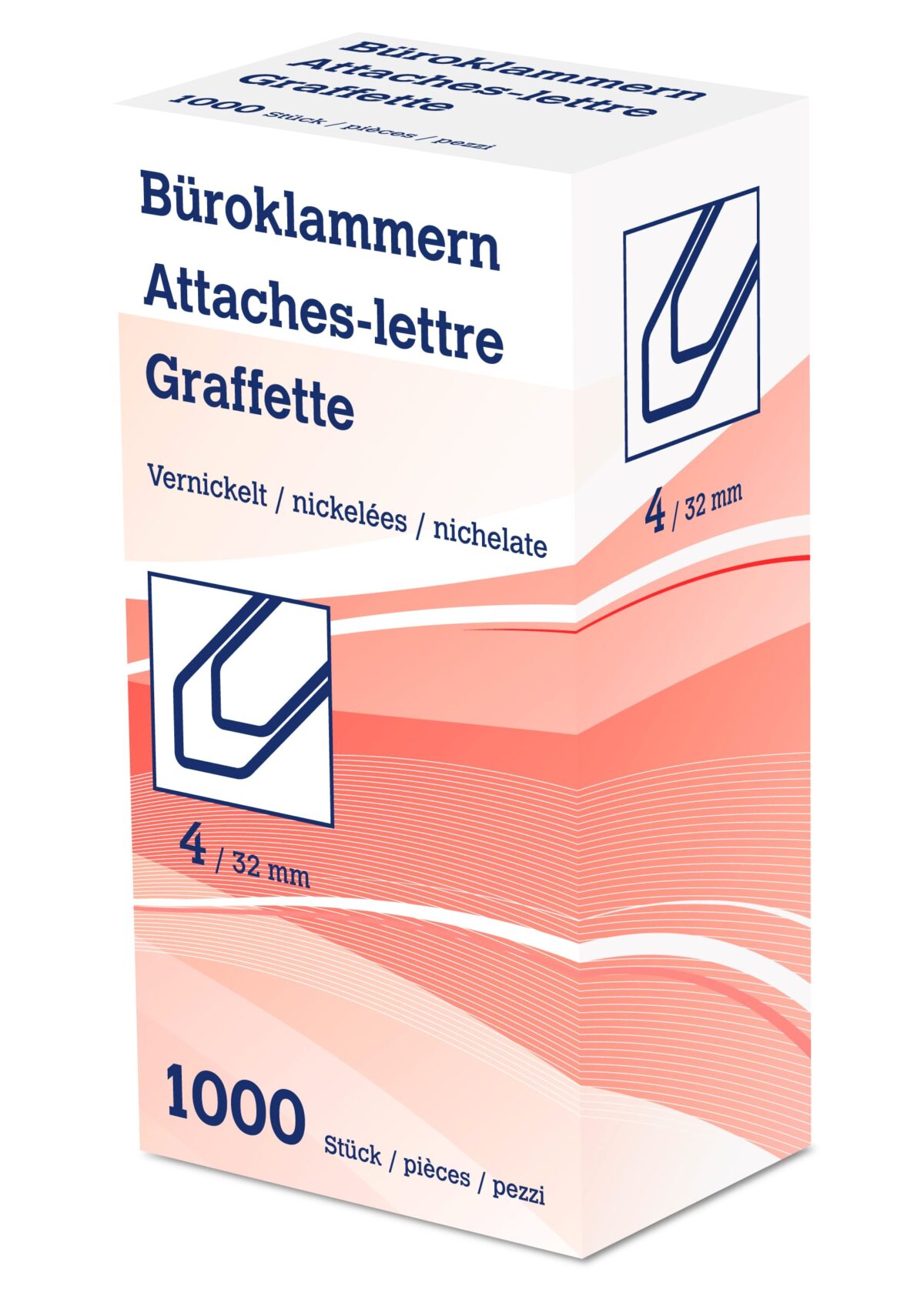 NEUTRAL Büroklammern Nr. 4 6214 32mm vernickelt 1000 Stk. – Hochwertig & günstig bei ShopDeca