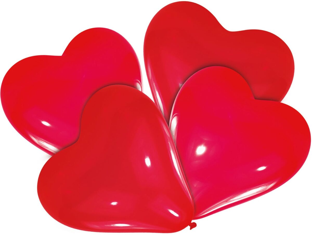 NEUTRAL Herzluftballons 6439 4 Stück – Hochwertig & günstig bei ShopDeca