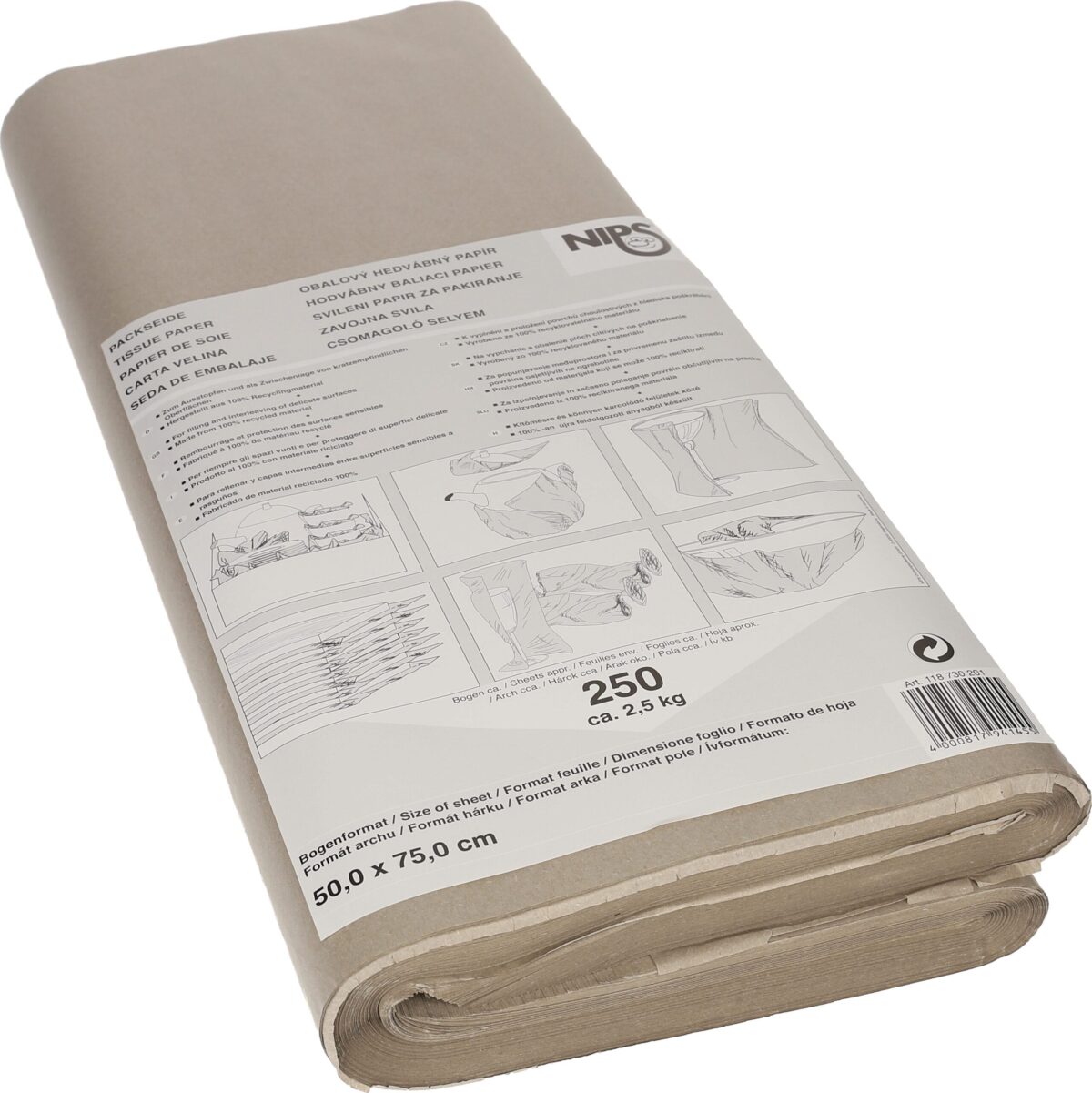 NEUTRAL Seidenpapier Nips 28g 0.5m 818730201 seidenmatt, braun – Hochwertig & günstig bei ShopDeca