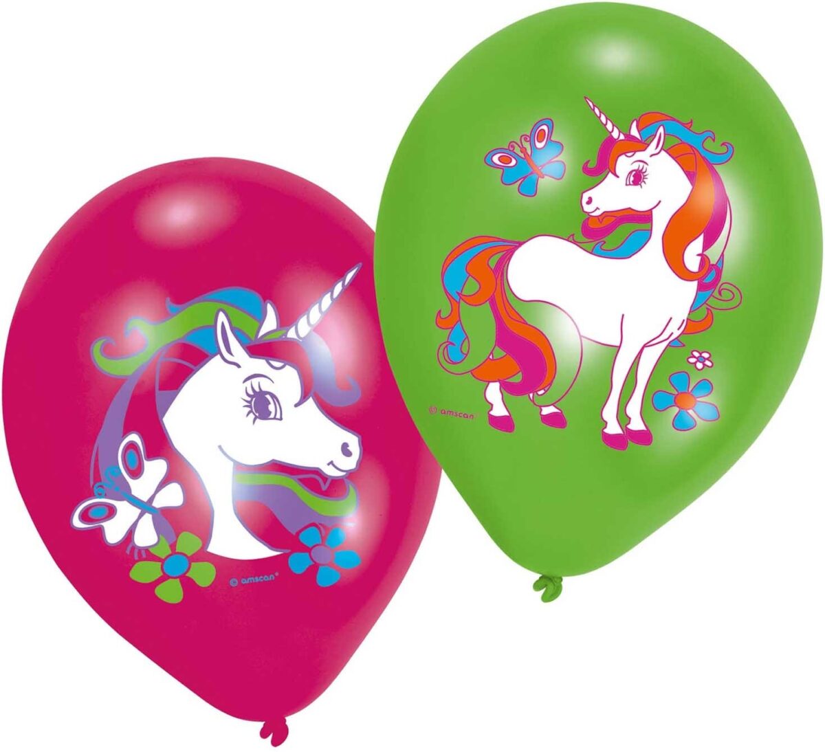 NEUTRAL Latexballons Einhorn 6 Stk. 9902173 pink, grün 27.5cm – Hochwertig & günstig bei ShopDeca