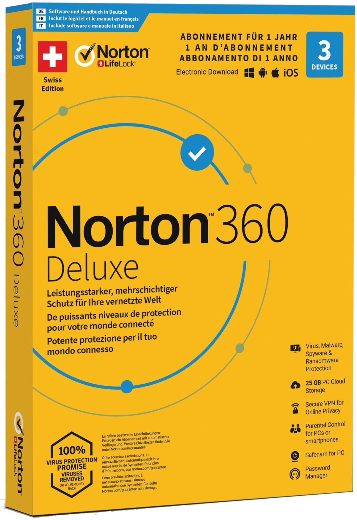 NORTON Norton Security 360, 21401897 3 Geräte – Hochwertig & günstig bei ShopDeca