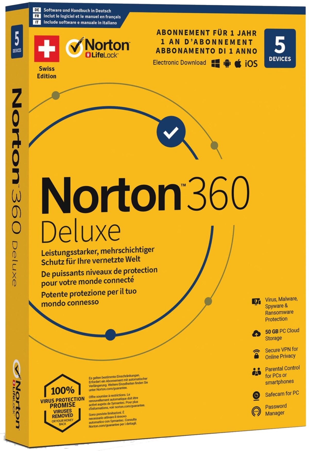 NORTON Norton Security 360, 21401899 5 Geräte – Hochwertig & günstig bei ShopDeca