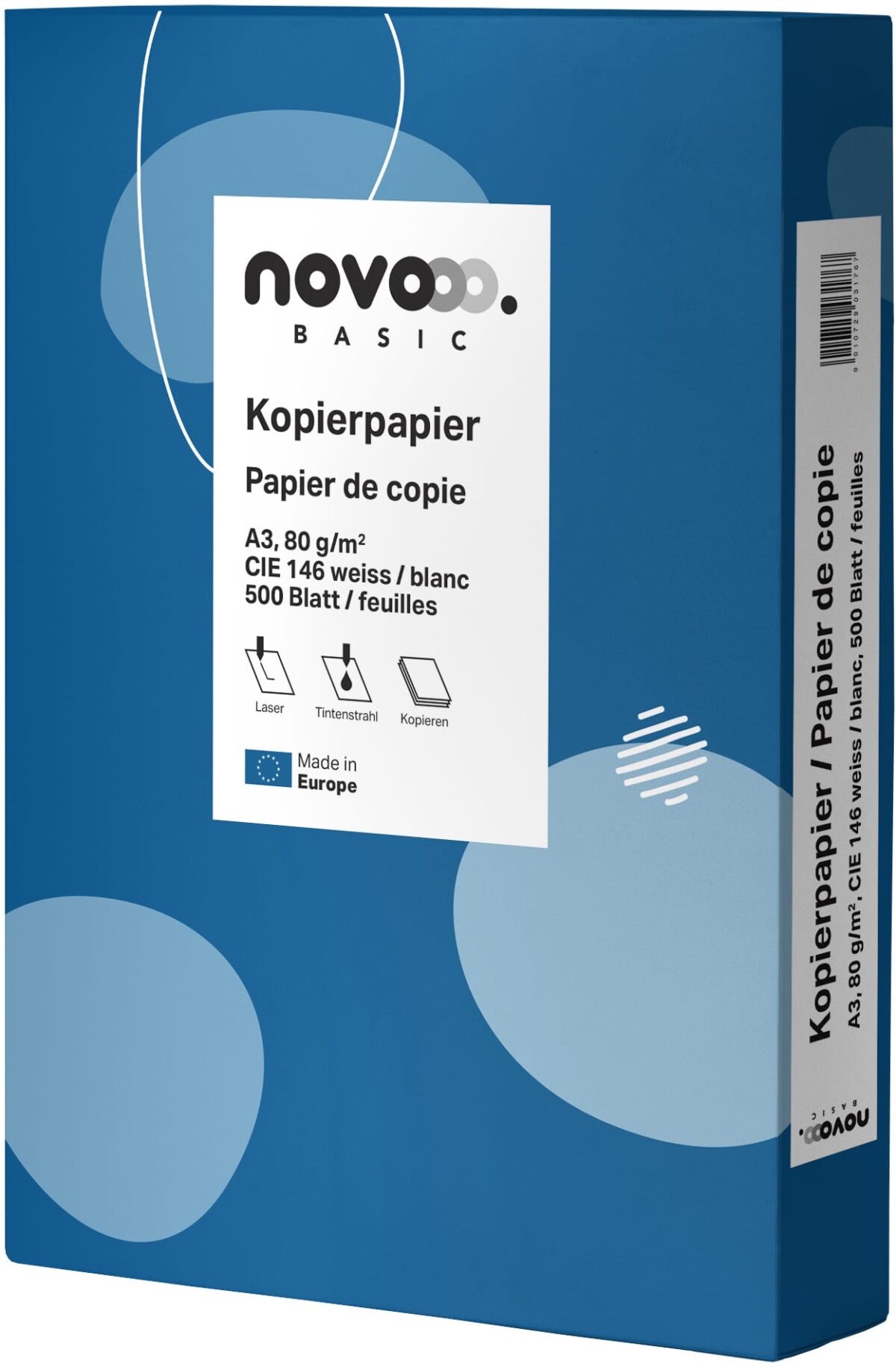 NOVOOO Kopierpapier Basic A3 641910 weiss, 80g 500 Blatt – Hochwertig & günstig bei ShopDeca