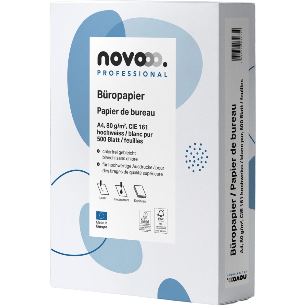 NOVOOO Kopierpapier Professional A4 641911 weiss, 80g 500 Blatt – Hochwertig & günstig bei ShopDeca