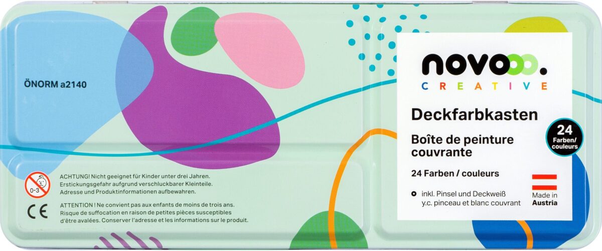 NOVOOO Deckfarbkasten 93933-0009 24 Farben – Hochwertig & günstig bei ShopDeca
