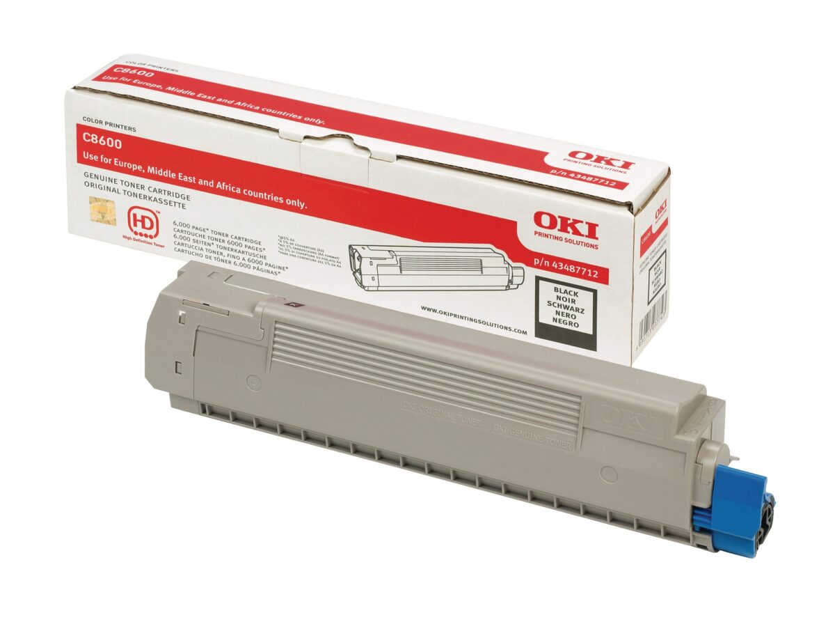 OKI Toner schwarz 43487712 C8600 6000 Seiten – Hochwertig & günstig bei ShopDeca