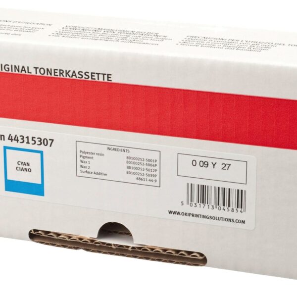 OKI Toner cyan 44315307 C610 6000 Seiten