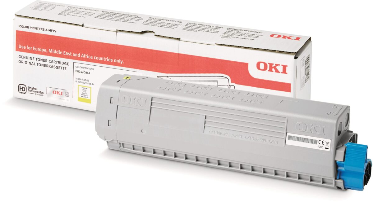 OKI Toner yellow 46861305 C834/844 10'000 Seiten – Hochwertig & günstig bei ShopDeca