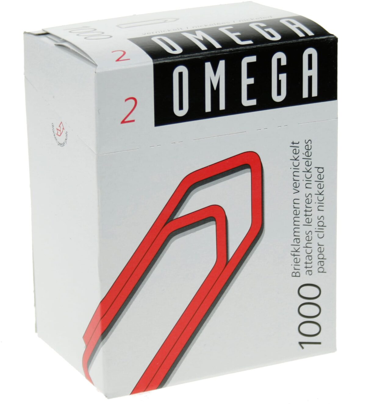 OMEGA Büroklammern Gr.2 2/1000 vernickelt, 24mm 1000 Stück – Hochwertig & günstig bei ShopDeca