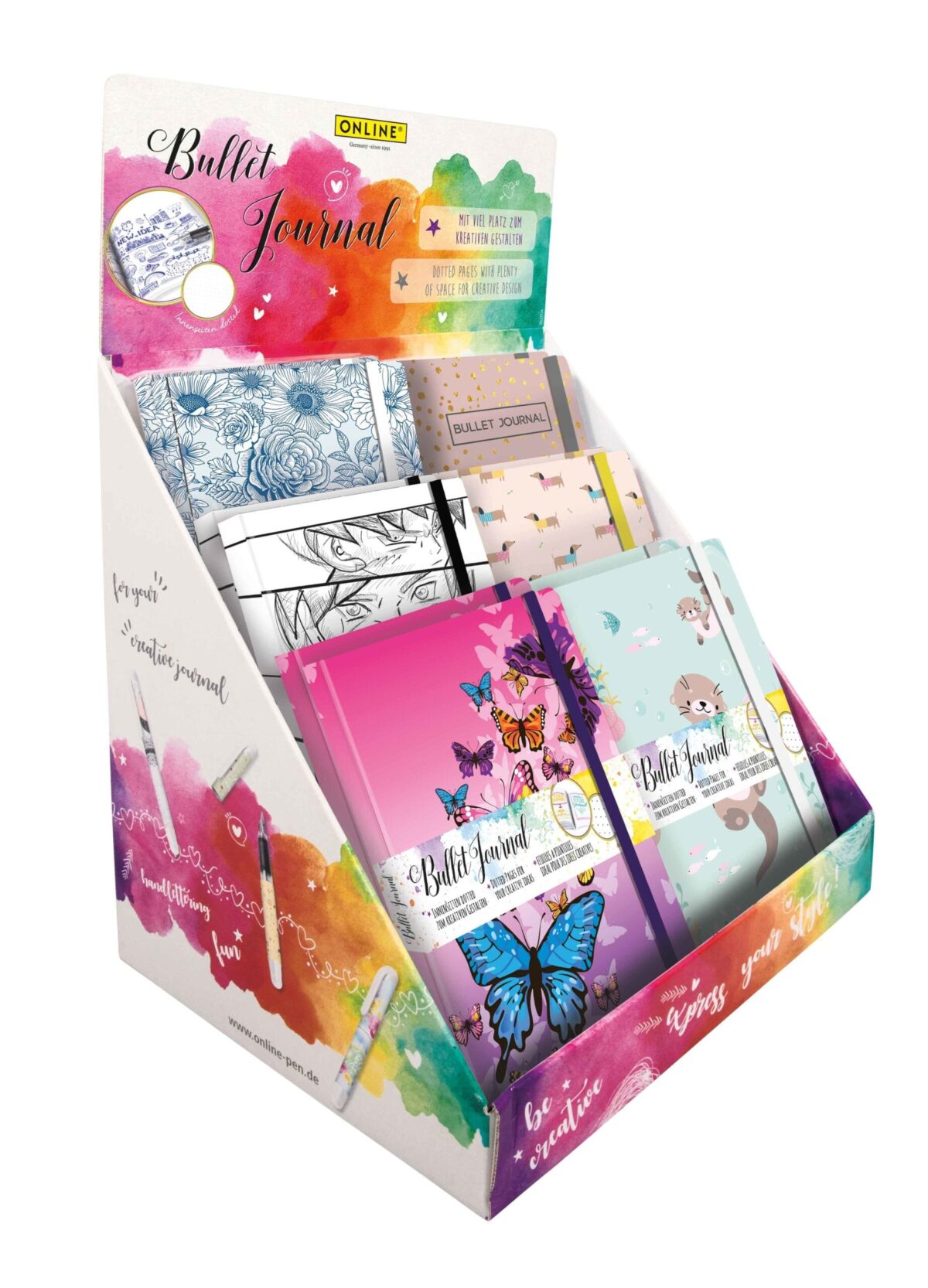 ONLINE Bullet Journal A5 02289/12 Display, assortiert 12 Stück – Hochwertig & günstig bei ShopDeca