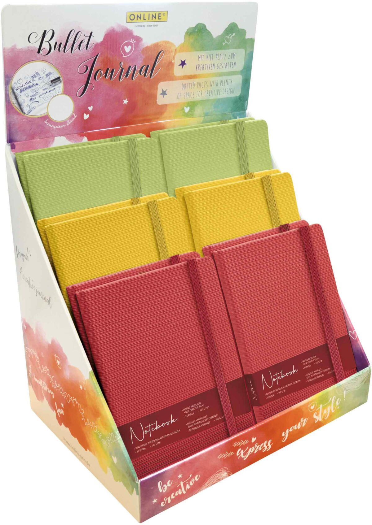 ONLINE Thekendisplay Notizbuch A5 08382/12 Indian Summer Umschlag aus PE – Hochwertig & günstig bei ShopDeca
