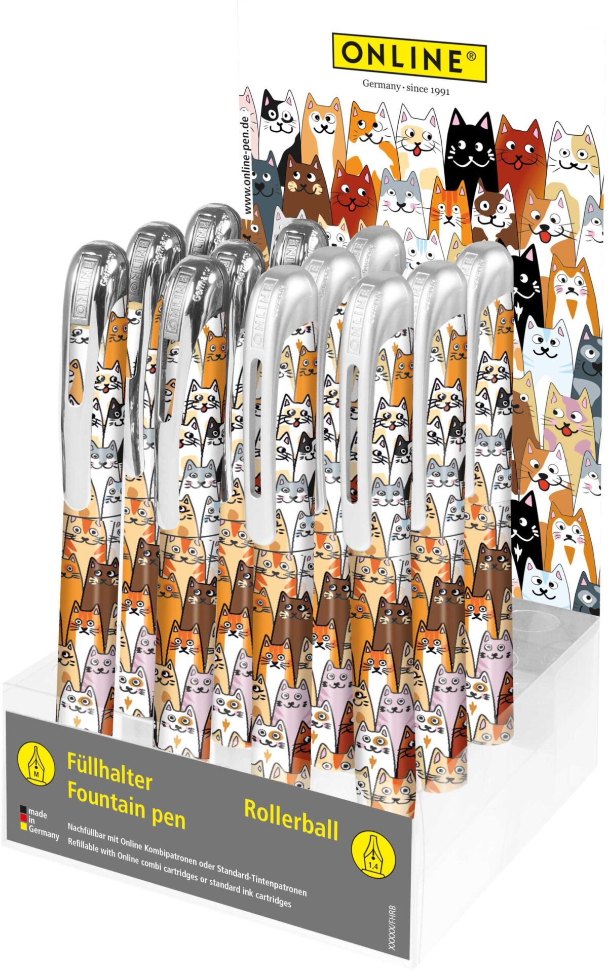ONLINE Display Schreibgeräte 08390/12 College, Fluffy Cats 12 Stk. – Hochwertig & günstig bei ShopDeca