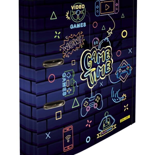 ONLINE Ordner Game Time 7cm 10140/6 mit Gummiband A4