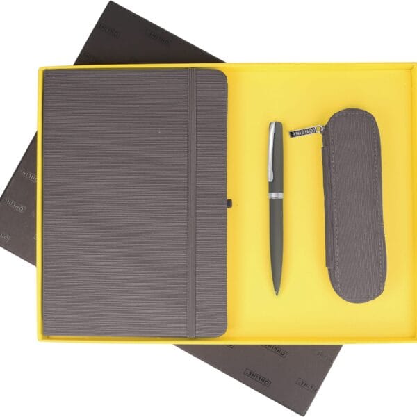 ONLINE Geschenkset Ocean grey 16993 Notizbuch, KS, Etui