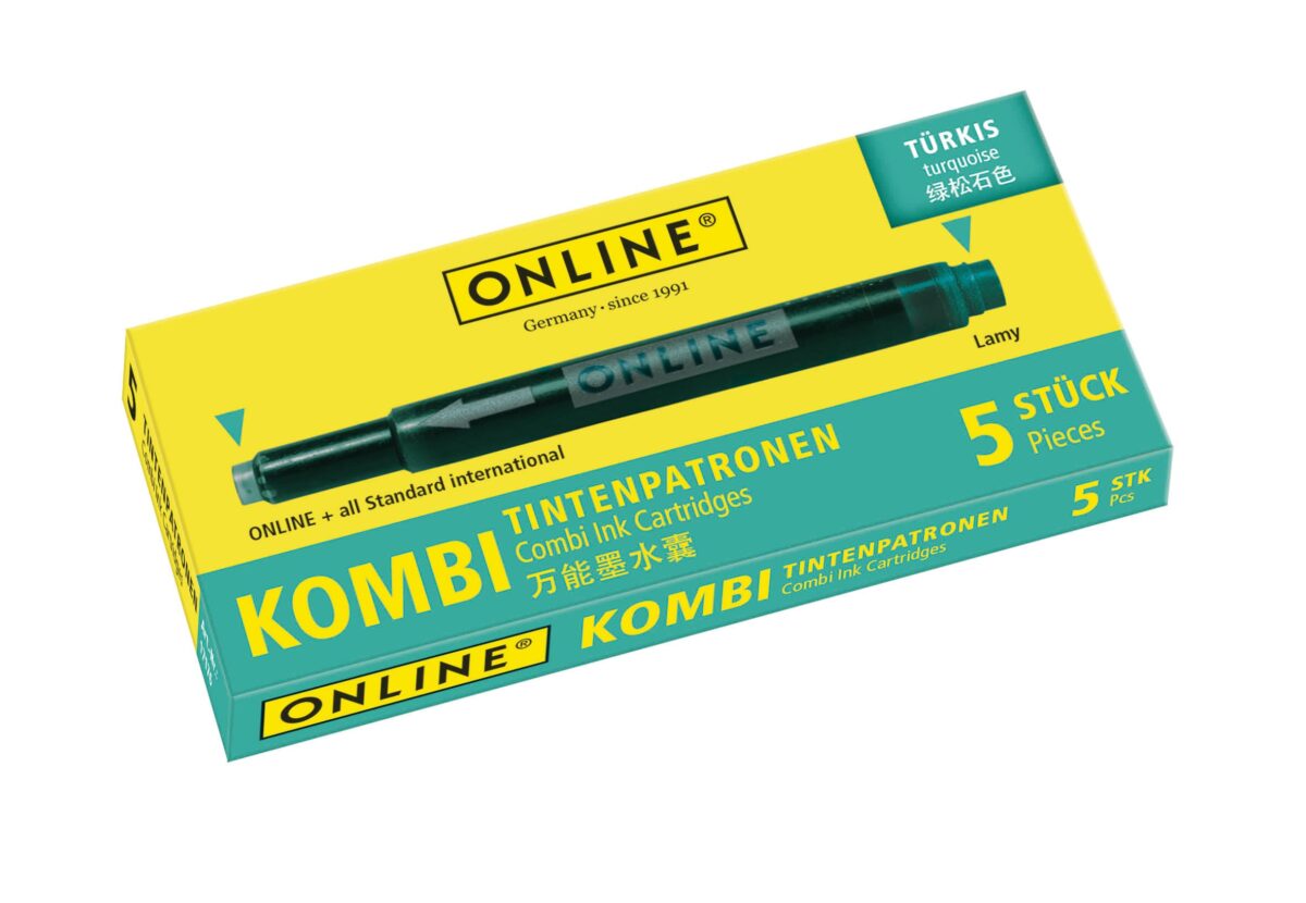ONLINE Tintenpatronen Kombi 17176/12 Türkis 5 Stück – Hochwertig & günstig bei ShopDeca