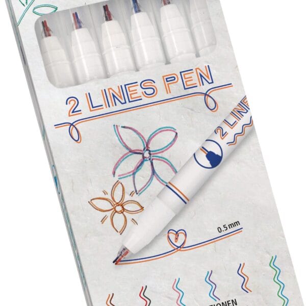 ONLINE 2 Lines Pen 18617 6x2 Farben
