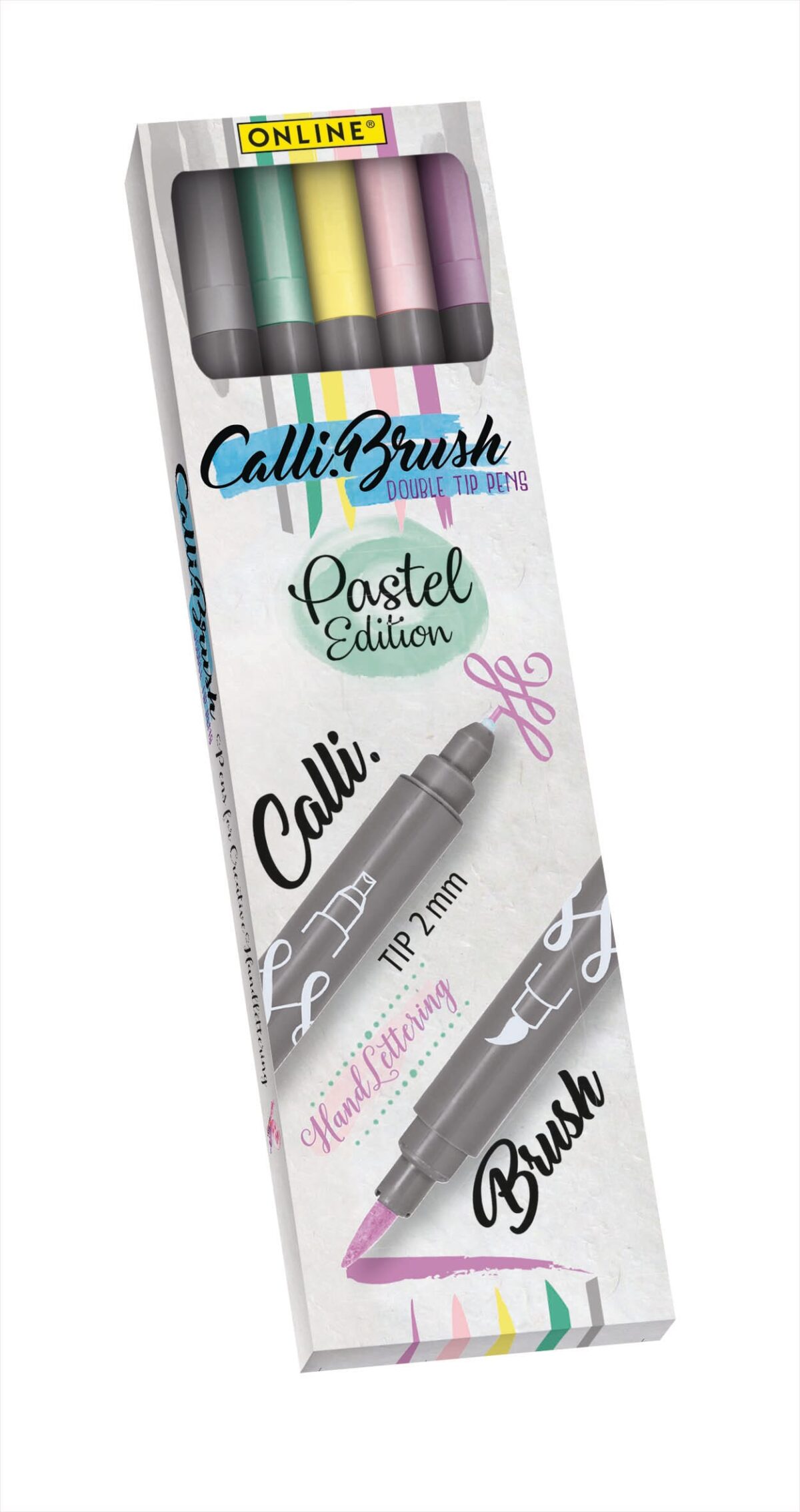 ONLINE Callibrush Pen Double Tip 2mm 19079 Pastel ass. 5 Stück – Hochwertig & günstig bei ShopDeca