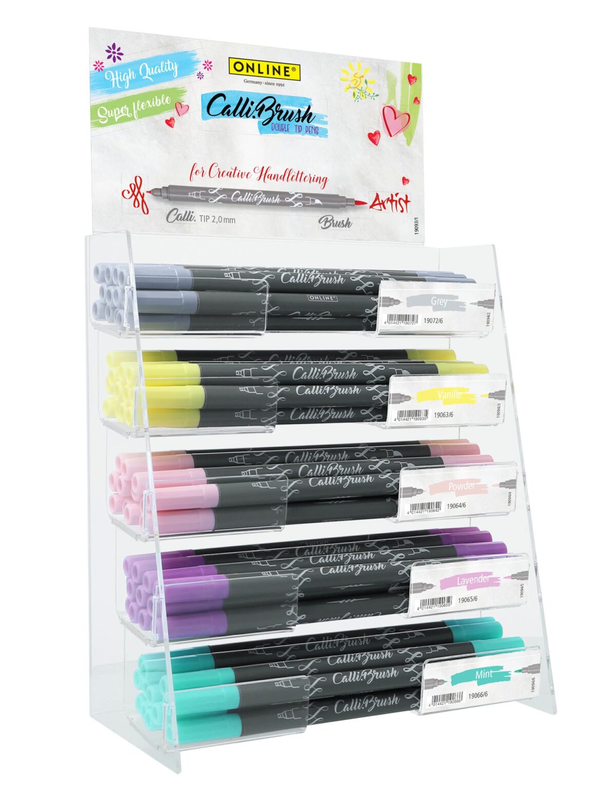 ONLINE Callibrush Pen Pastel 19094 Display 60 Stück – Hochwertig & günstig bei ShopDeca