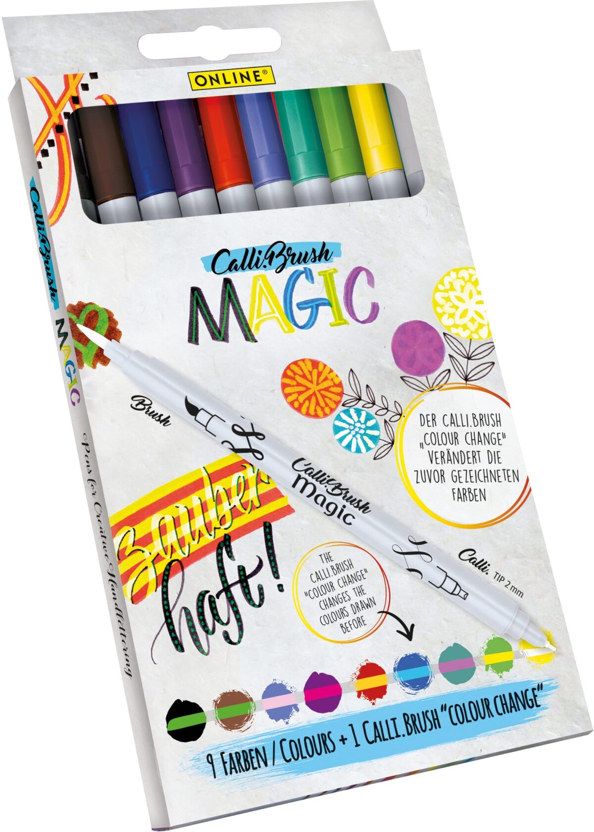 ONLINE Set 9+1 Calli Brush Magic 19137 5 Farben Double Tip, 2mm – Hochwertig & günstig bei ShopDeca