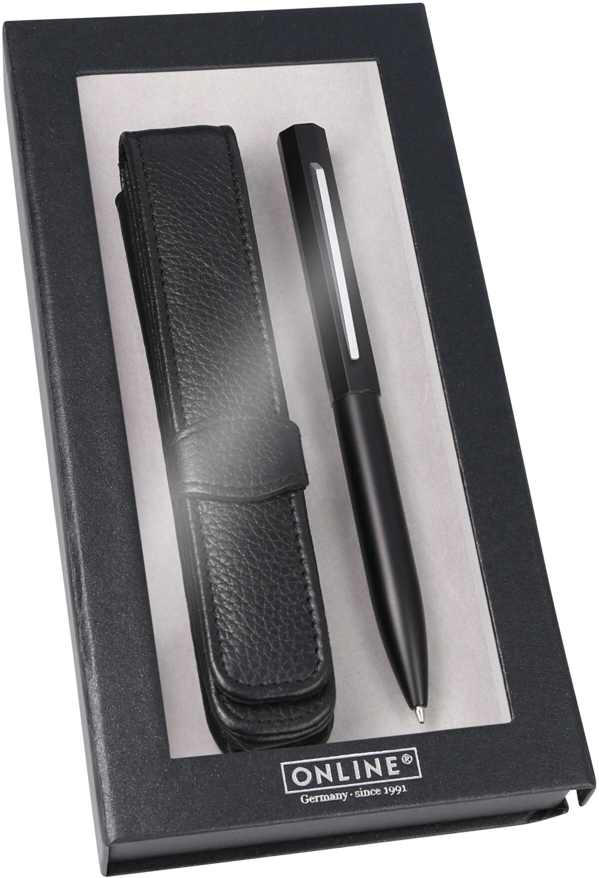 ONLINE Kugelschreiber Set Octopen 34689 schwarz, Lederetui – Hochwertig & günstig bei ShopDeca