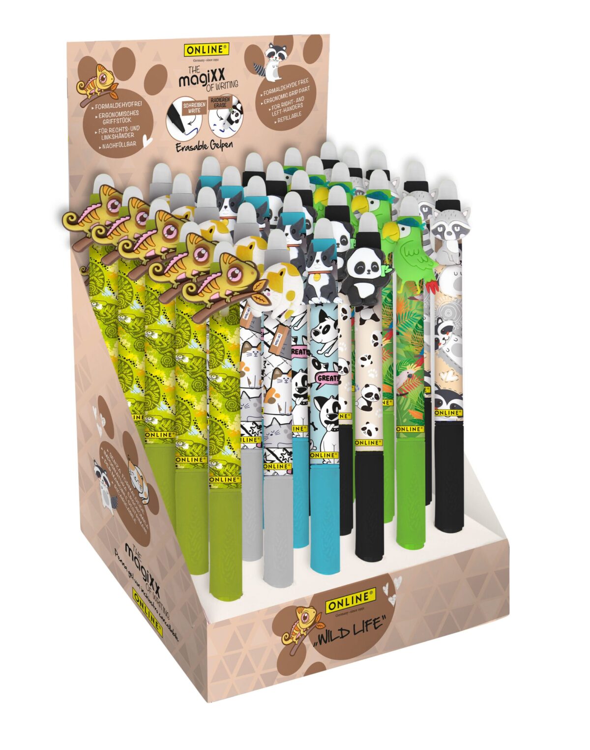 ONLINE Gelschreiber magiXX Wild Life 35490/30 Display, assortiert 30 Stück – Hochwertig & günstig bei ShopDeca