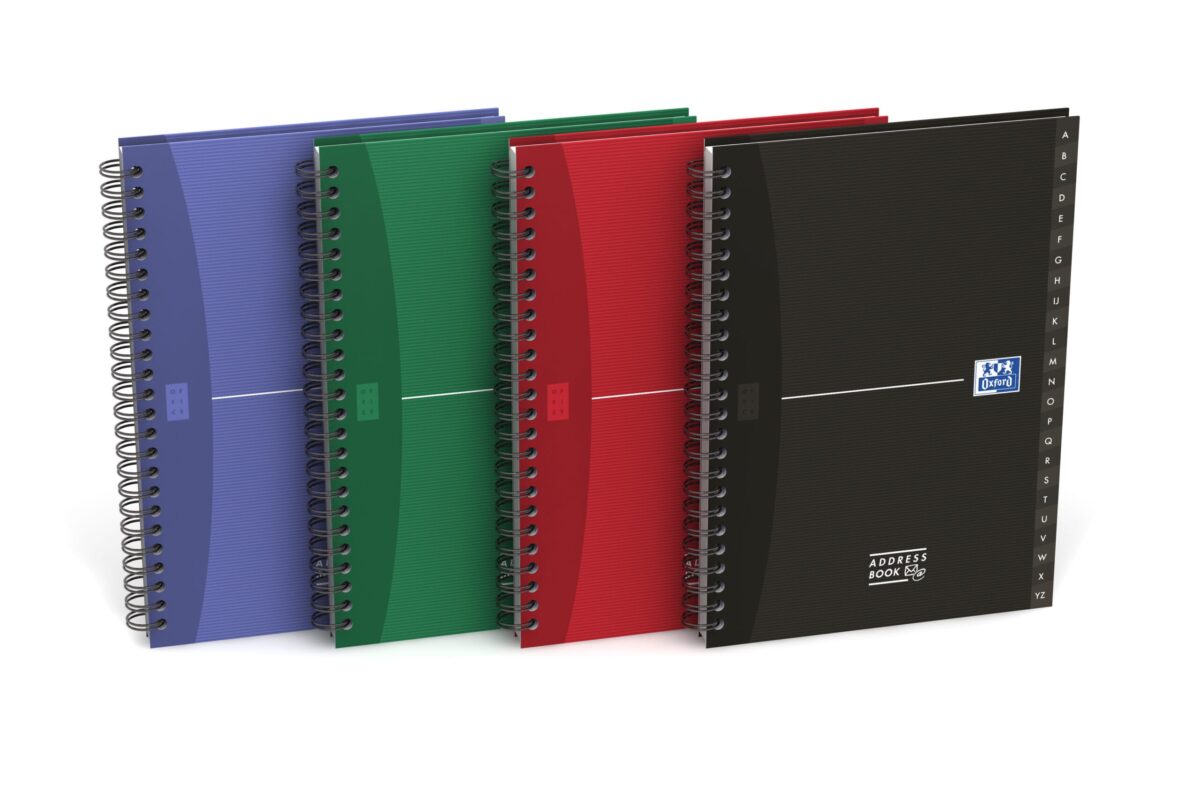 OXFORD Adressbuch Office A5 100101258 4 Farben, liniert 90g 80 Blatt – Hochwertig & günstig bei ShopDeca