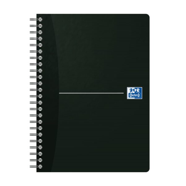 OXFORD Spiralbuch Smart Black A5 100103627 liniert 6mm, 90g 90 Blatt