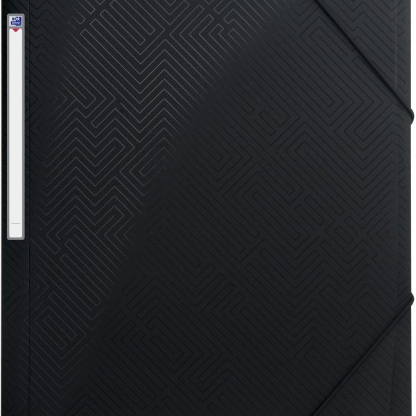 OXFORD Gummibandmappe Urban 24x32cm 400104347 schwarz, 150 Blatt