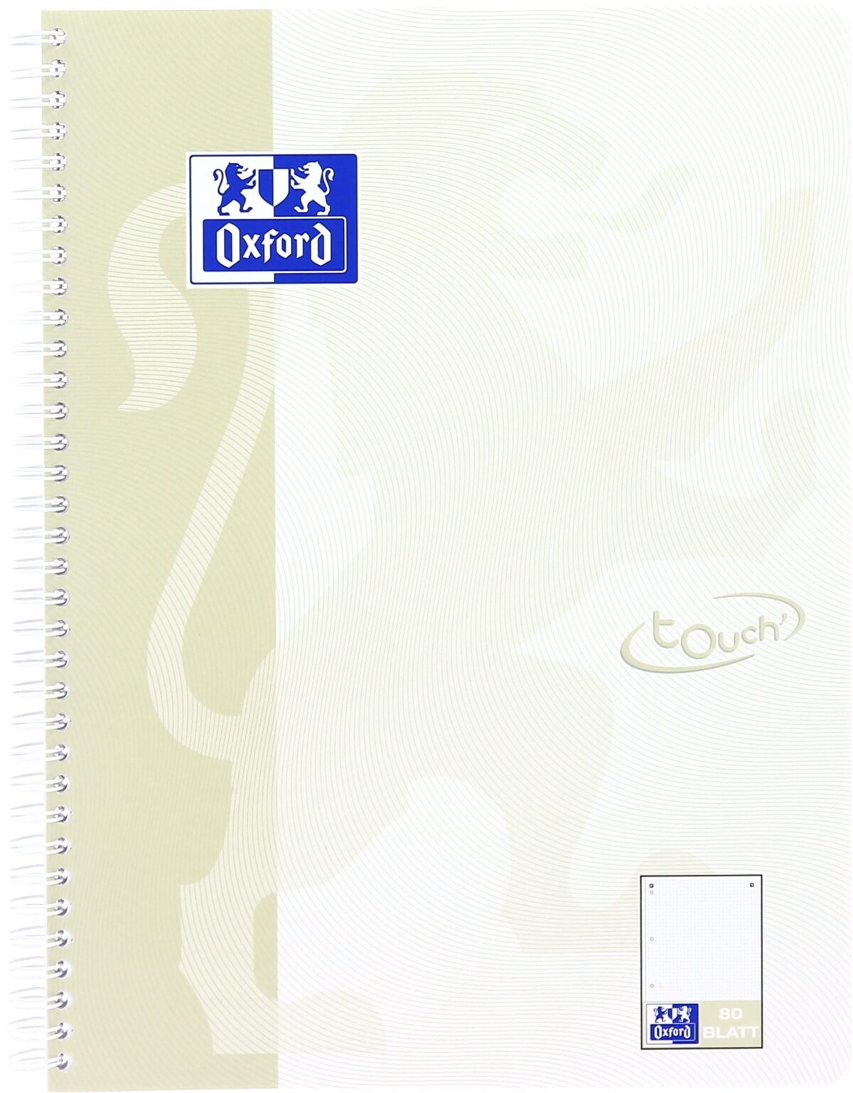 OXFORD Collegeblock TOUCH A4+ 400132395 dotted, light stone 80 Blatt – Hochwertig & günstig bei ShopDeca