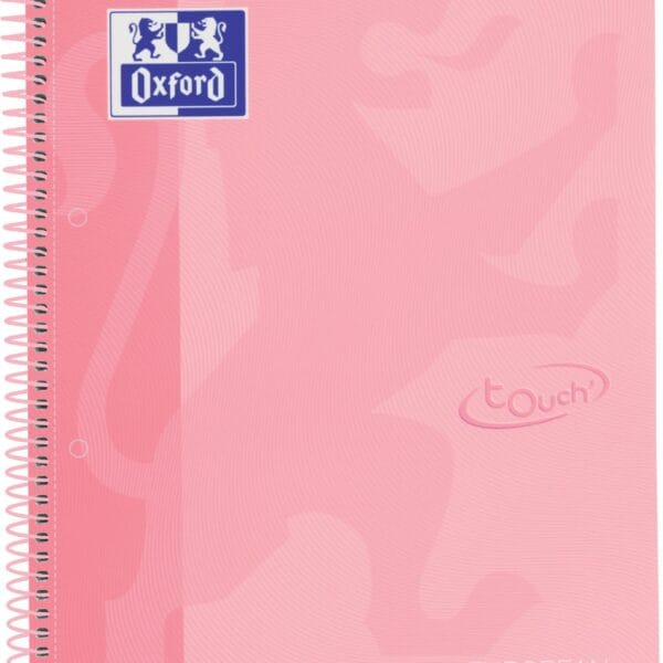 OXFORD Spiralbuch A4+ 400138324 liniert pastellrosa 80 Blatt