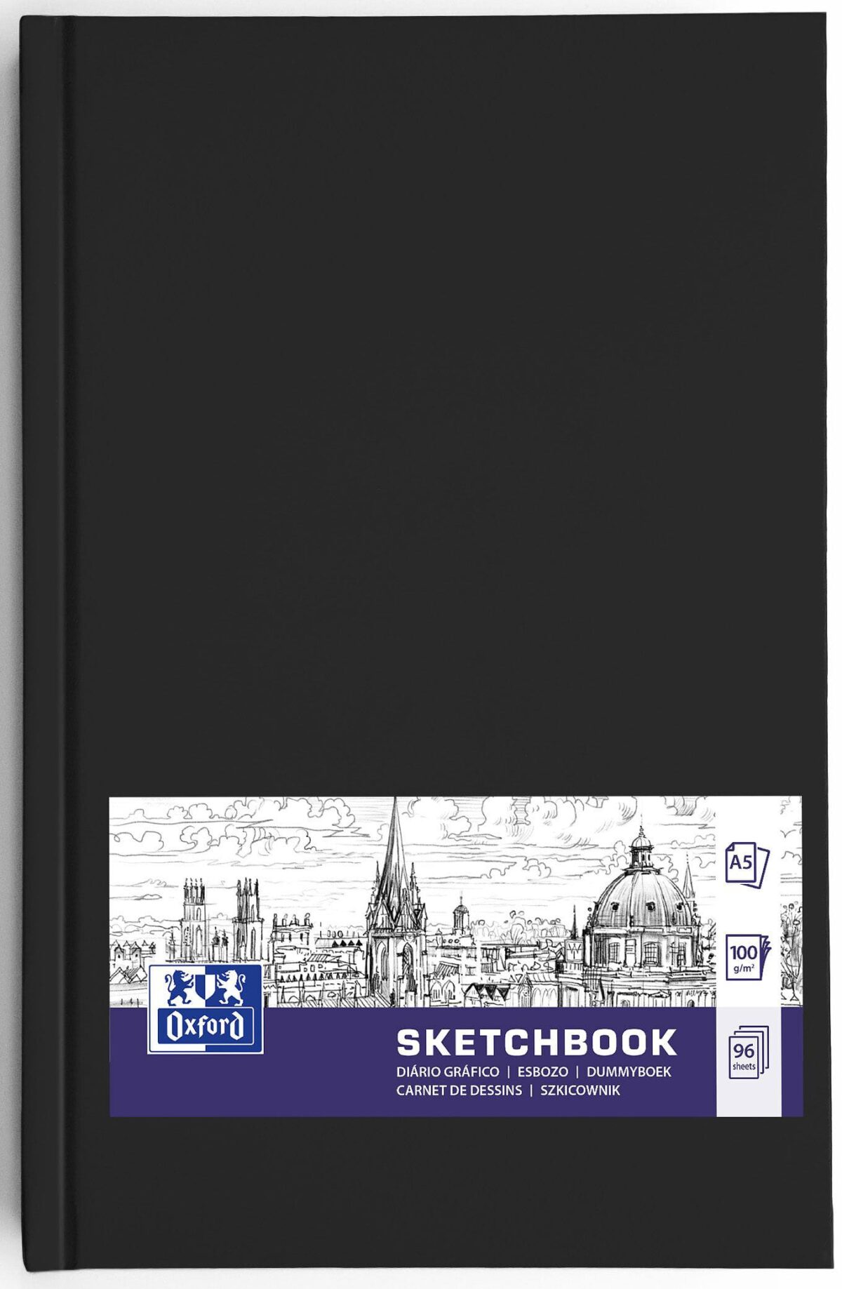 OXFORD Skizzenbuch A5 400152622 schwarz, blanco, 100g 96 Blatt – Hochwertig & günstig bei ShopDeca
